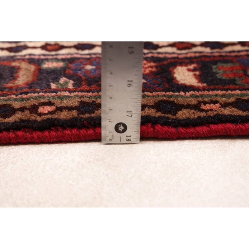 ECARPETGALLERY Hand-knotted Andelz Red Wool Rug - 3'6 x 10'4