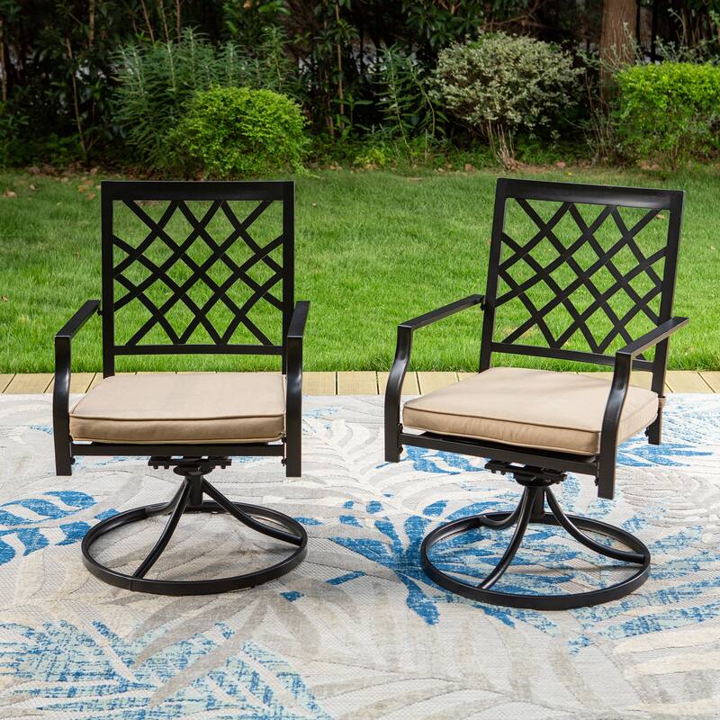 Claribelle Swivel Patio Rocker Dining Chair (Set of 2) by Havenside Home