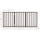 preview thumbnail 18 of 24, 3-Panel Indoor Foldable Dog Gate - 54x24-Inch Wood Freestanding Pet Fence