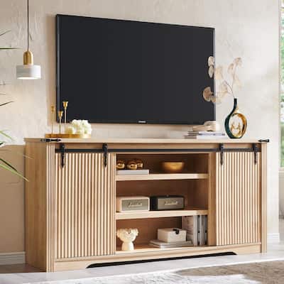 Modern TV Stand, Entertainment Center for TV Up to 75" for Living Room