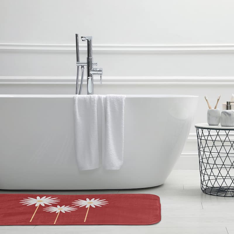 Floral Print Bathmat