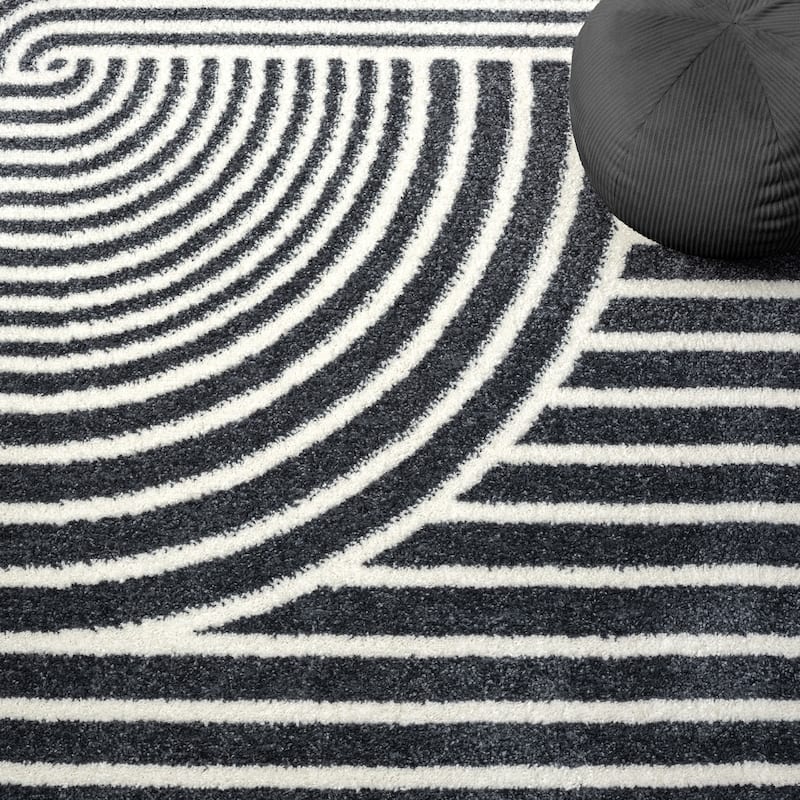 Abani Rugs Nuevo Beige Arch Pattern Knot Area Rug