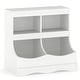 preview thumbnail 32 of 30, Costway Toy Storage Organizer for Toys & Books 4-Cubby Kids Bookcase - See Details