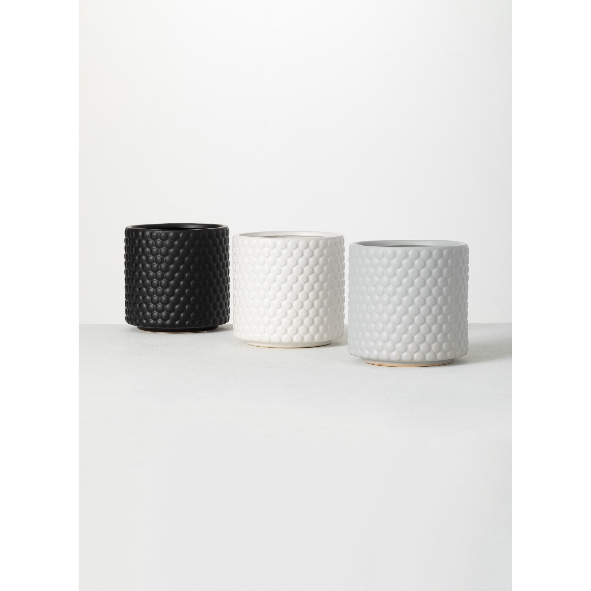 Sullivans Set of 3 Small Ceramic Planter Pots 6