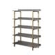 preview thumbnail 10 of 12, Bizi Contemporary Metal 5-Tier Display Shelf by Furniture of America Grey