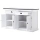 preview thumbnail 3 of 2, NovaSolo Halifax Contrast Classic White Buffet Table