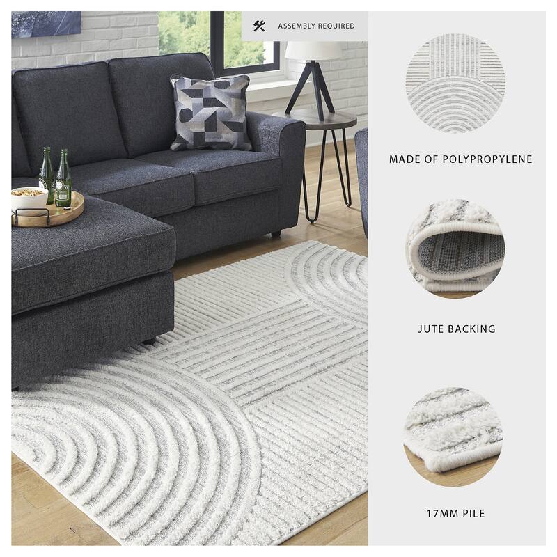 Signature Design by Ashley Lambworth Gray & Cream Area Rug