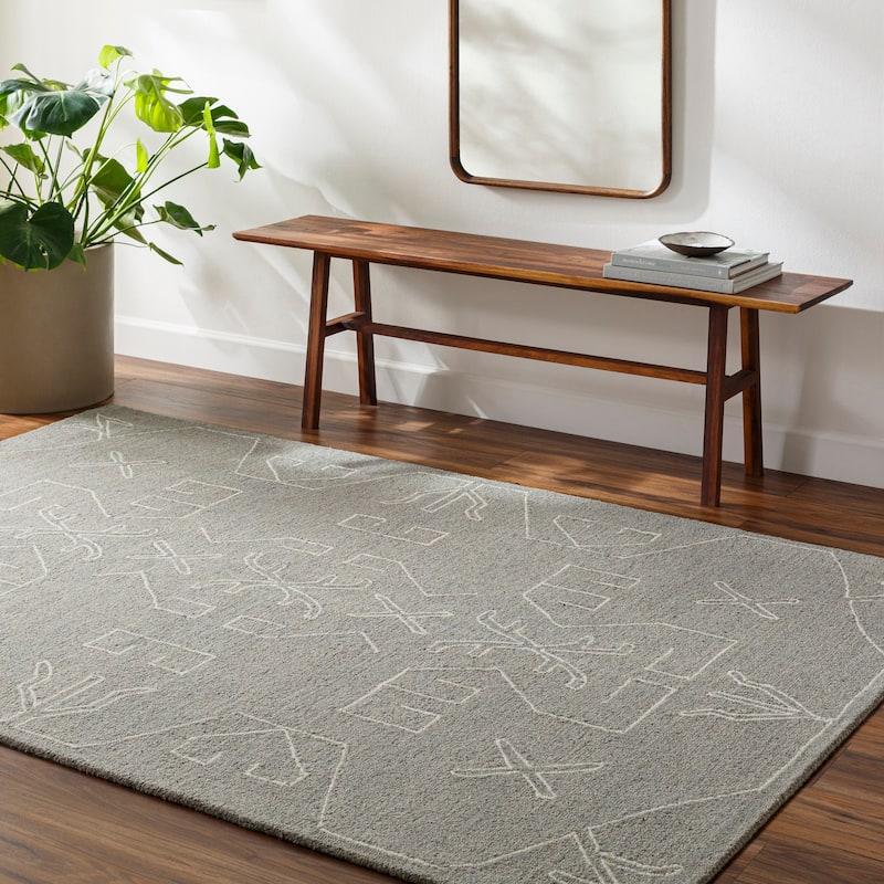 Eden Global Area Rug - Dark Grey - 5' x 7' 6"