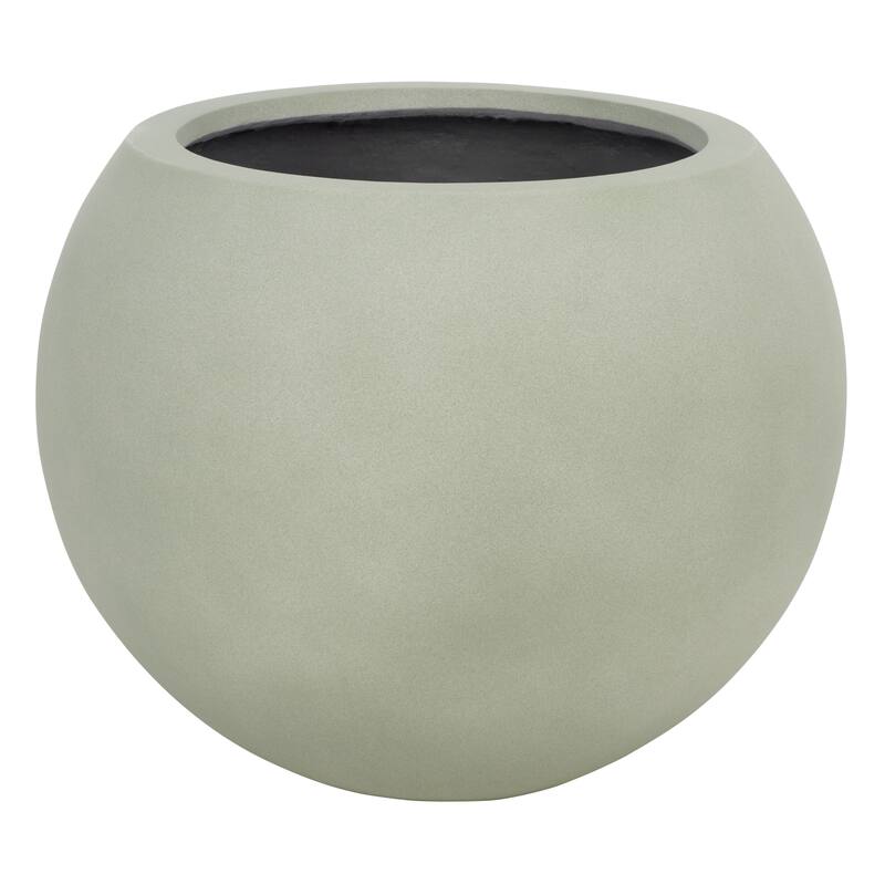 SAFAVIEH Outdoor Dejah Black Planter - 20"W x 20"D x 16"H