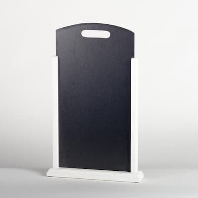Blackboard On White Stand Chalkboard