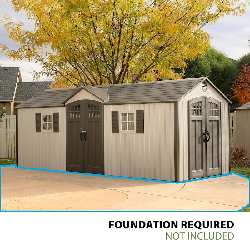 Lifetime 20 Ft. x 8 Ft. Outdoor Storage Shed