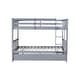 preview thumbnail 8 of 34, Aesthetic Full Over Full Rubber Wood Kids Bunk Bed with Trundle,Ladder and Guardrails,Convertible Beds