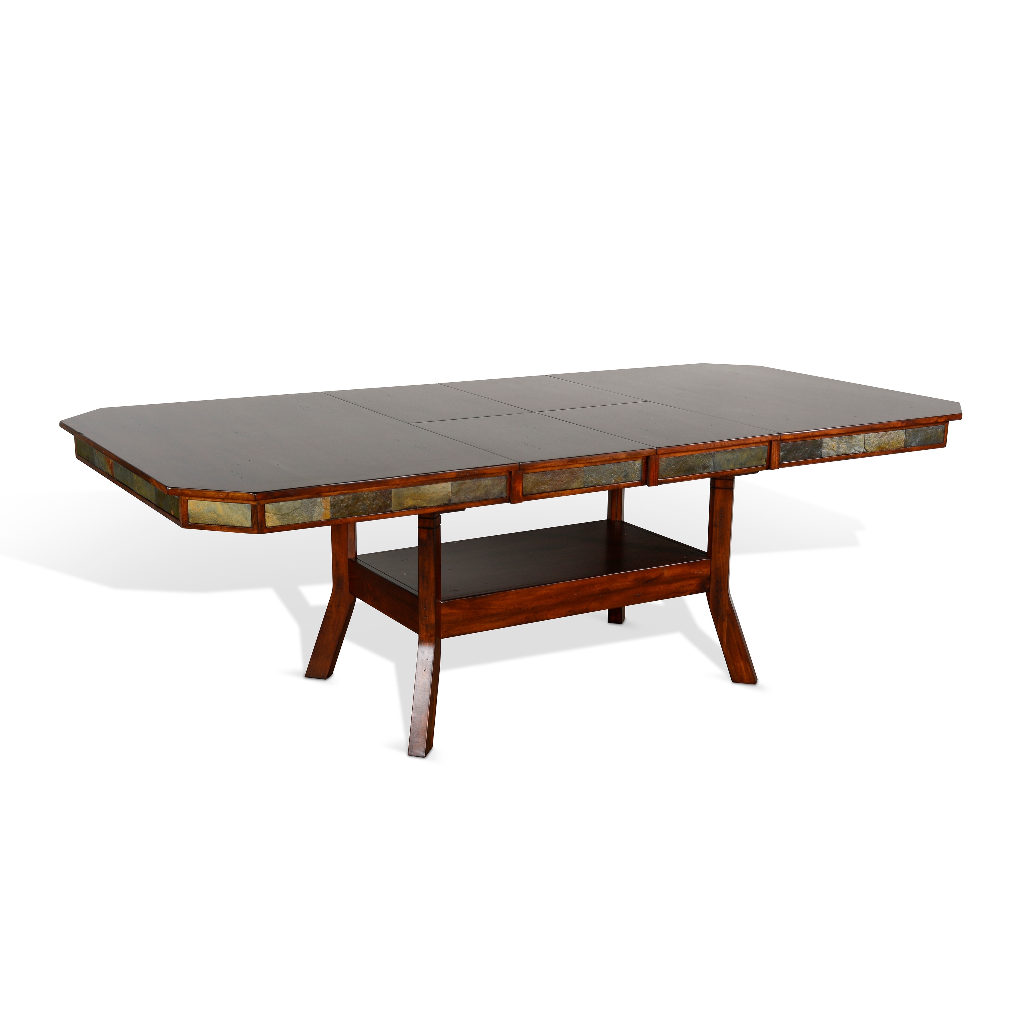 Sunny Designs Extension Dining Table with Double Butterfly Leaf