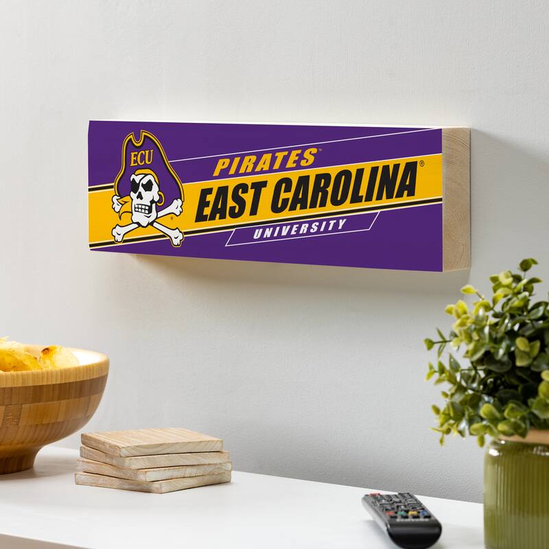 East Carolina University Wooden Tabletop Mantel Shelf Sign