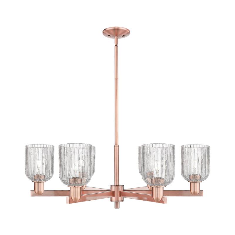 Innovations LightingDowntown Urban - Bridal Veil - 6 Light 35" Stem Hung Chandelier