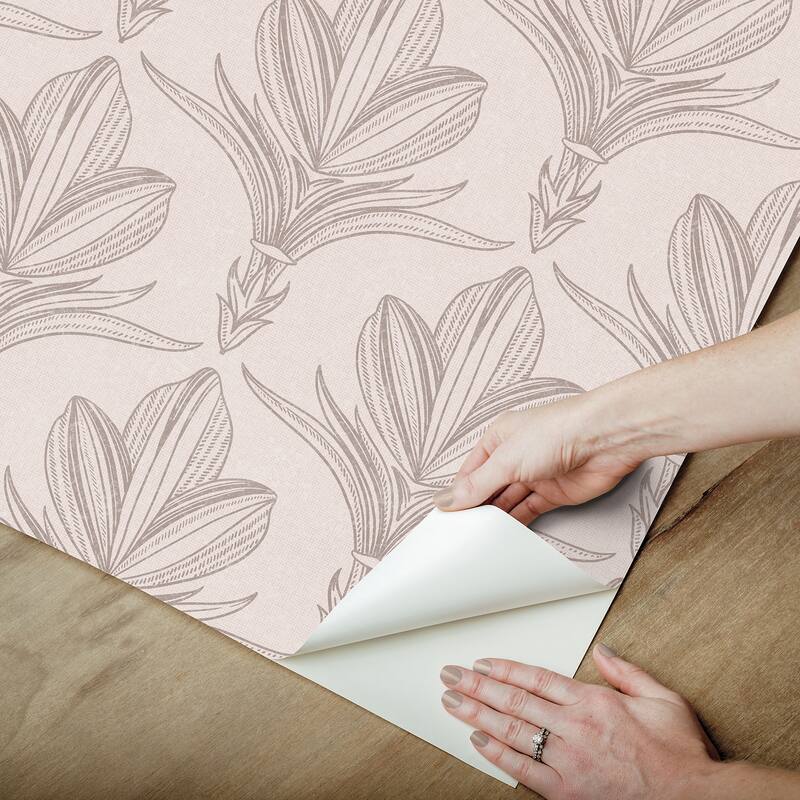 NuWallpaper Larkyn Blush Peel and Stick Wallpaper