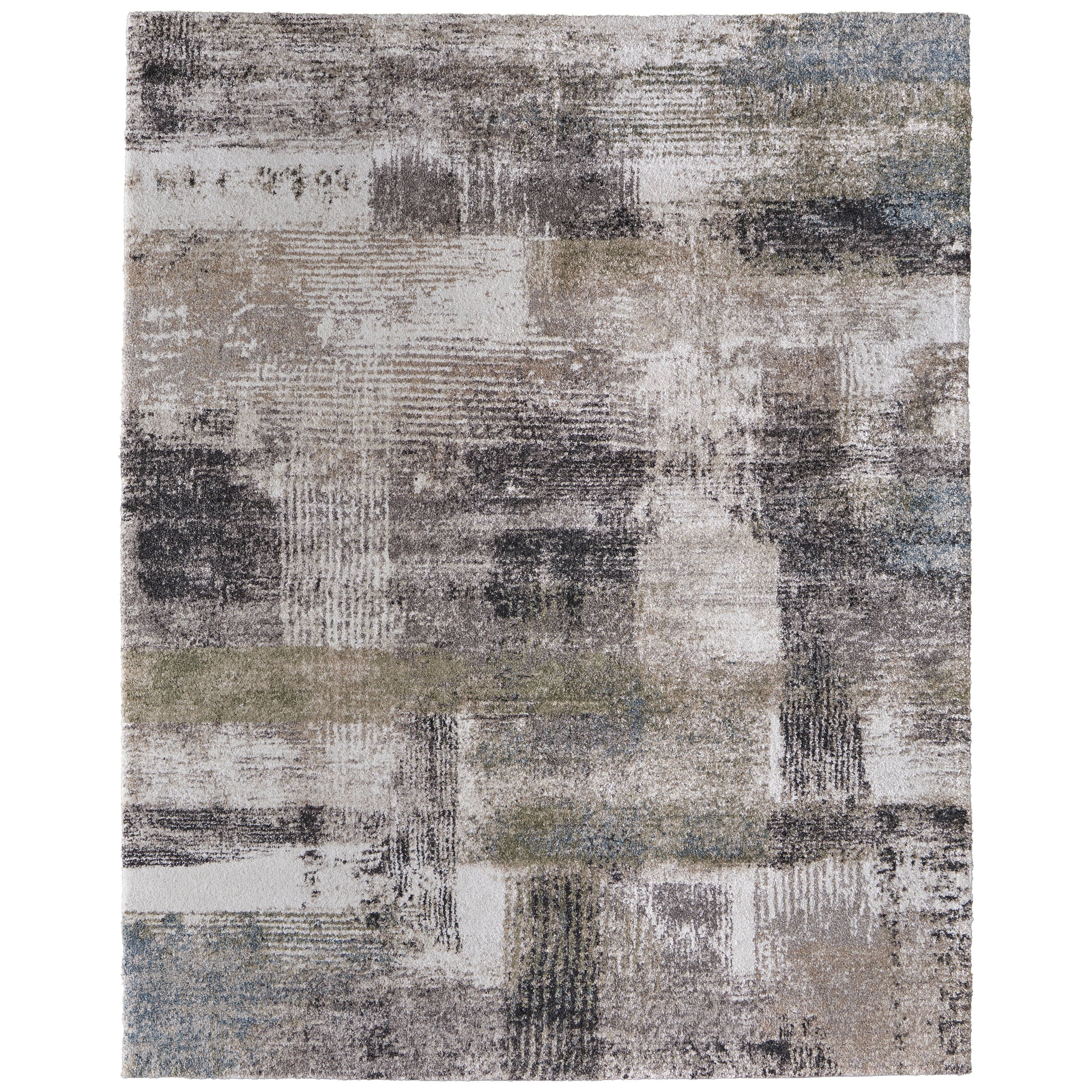 Grand Bazaar Peavy Machine Made Abstract Modern Area Rug