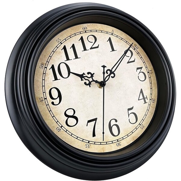 No.687　BD2026.1.30　&　four o'clockちゃん Retro Wall Clock, 12'' Non Ticking Classic Silent Wall Clocks