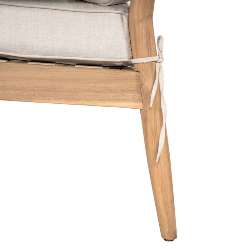 Christopher Knight Home - Linda Acacia Wood 4 Piece Outdoor Chat Set