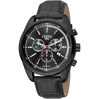 Ferre Milano Men's Classic Black Dial Watch - FM1G129L0041 - 6 (36)
