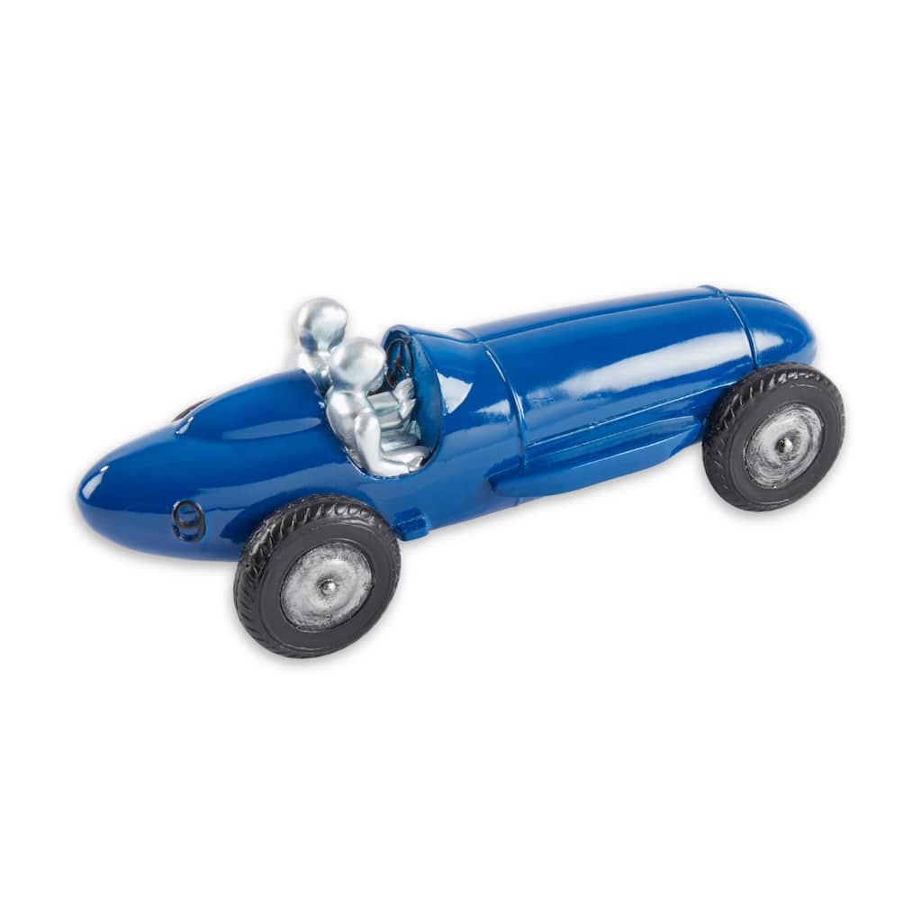 Collectable Resin Race Car, Blue