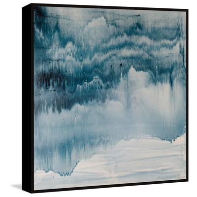 Blue Iceberg Floater Framed Print on Canvas