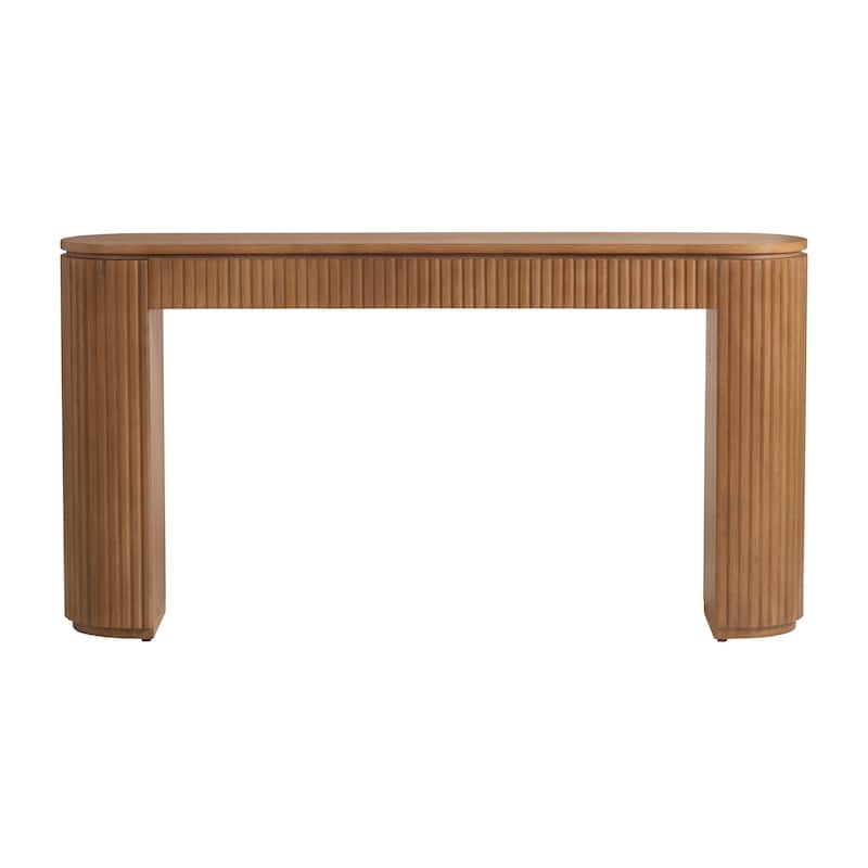 60 in. Brown Solid Wood Accent_Console_Sofa Table
