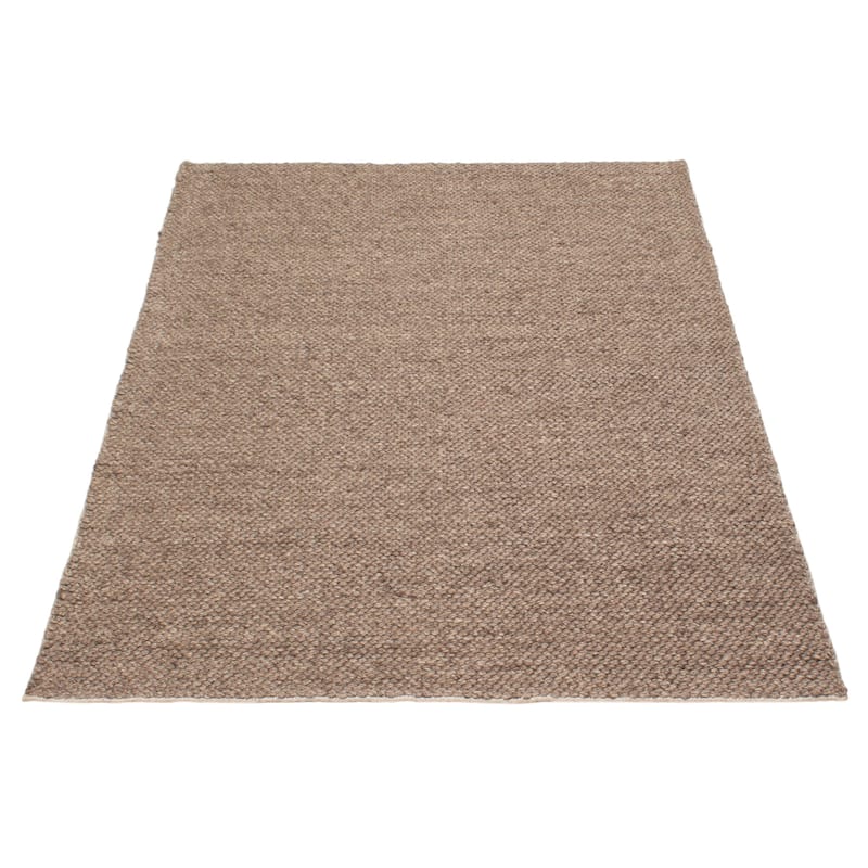 ECARPETGALLERY Braid weave Sienna Brown Wool Rug - 5'5 x 7'4
