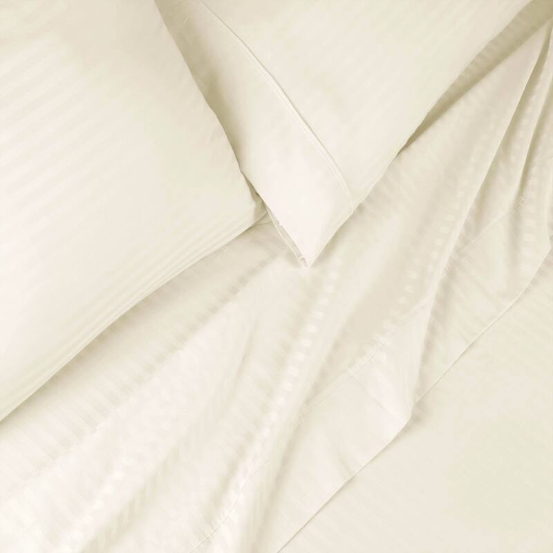 Superior Egyptian Cotton 600TC Striped Deep Pocket Sheet Set