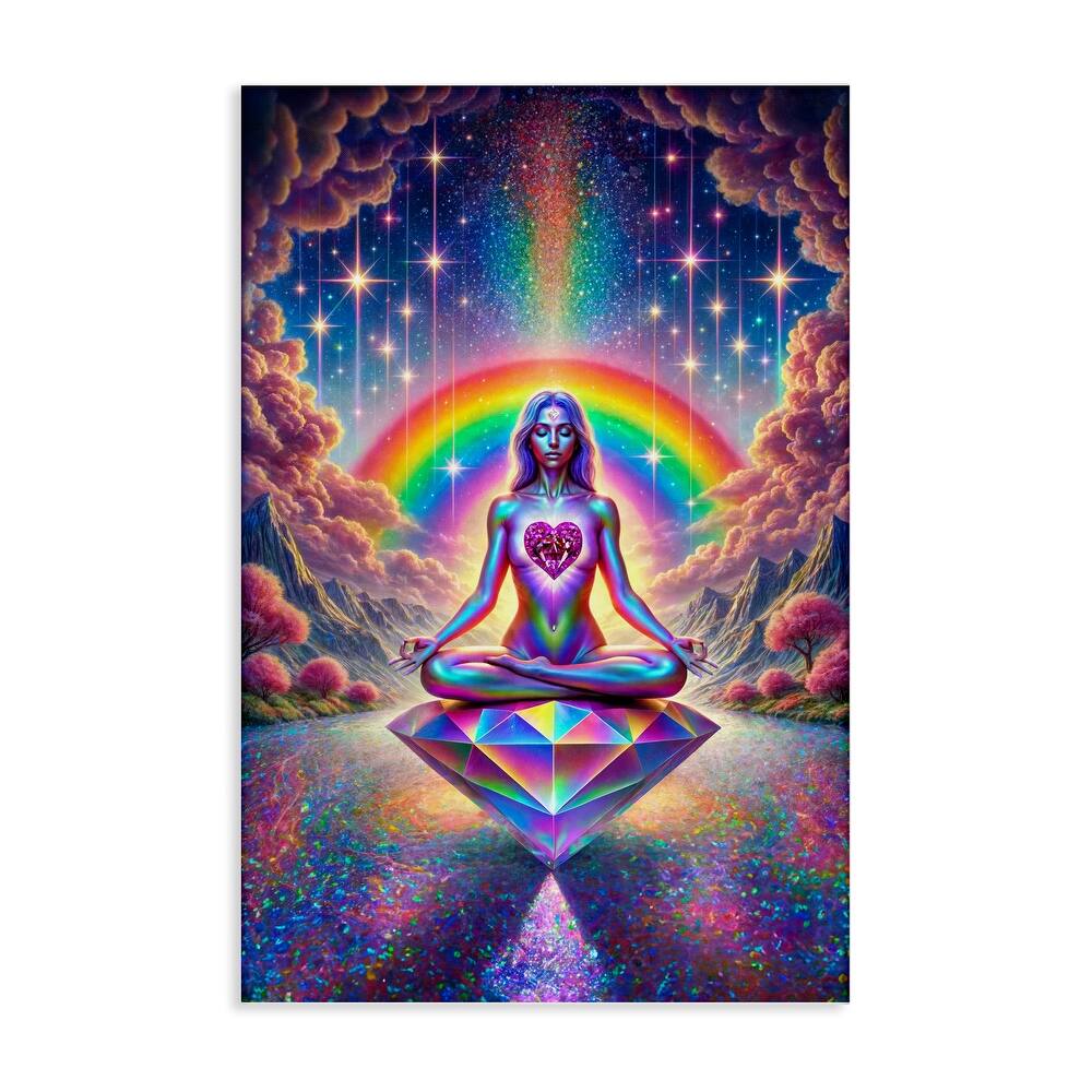 Stupell Spiritual Enlightenment Meditation Canvas Wall Art Design By Spirit of the Rainbow