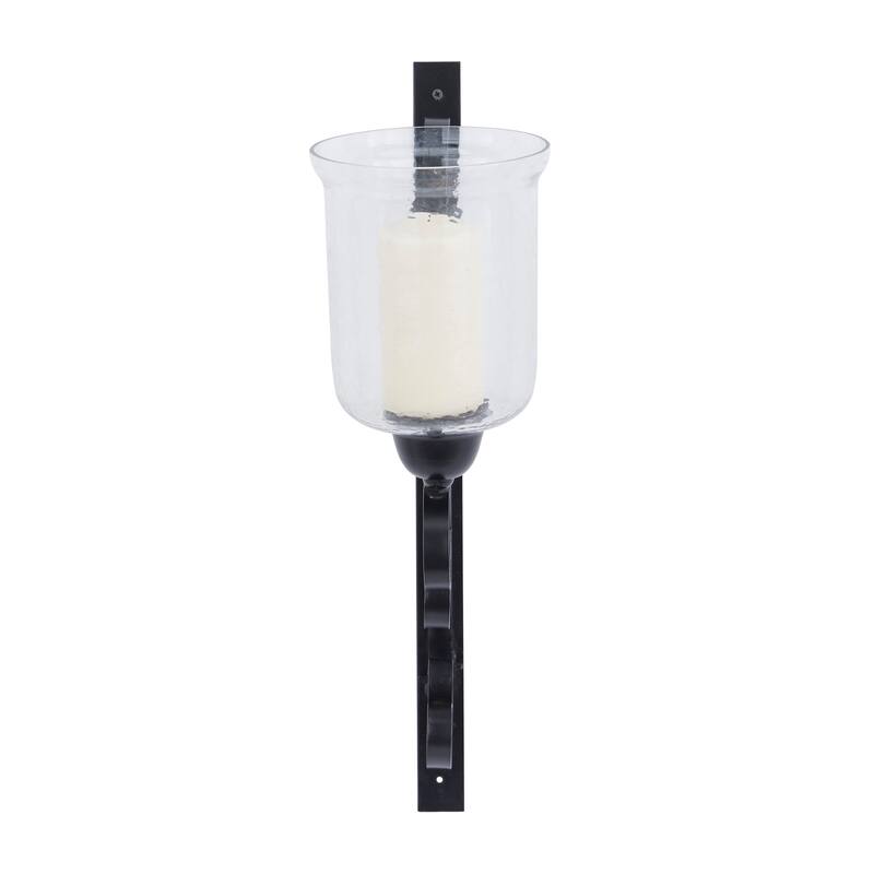 Sleek Metal Single Candle Wall Sconce - Gold, Silver, Black