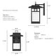 preview thumbnail 4 of 28, Hunter Yancy House Outdoor Wall Light - Front Porch, Patio, Garage - Mission, Transitional - Resists Corrosion!