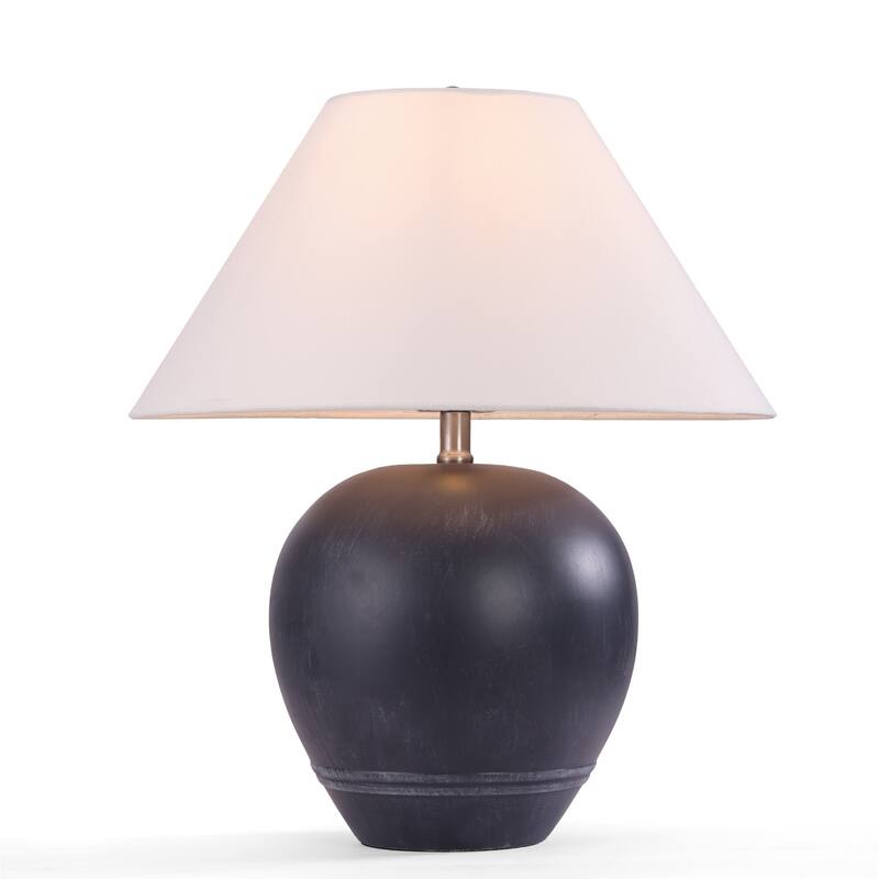 Ceramic Table Lamp with Linen Shade