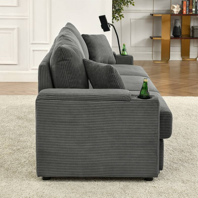 Versatile Sofa Bed - Ideal for Living Rooms and Guest Bedrooms - Grey