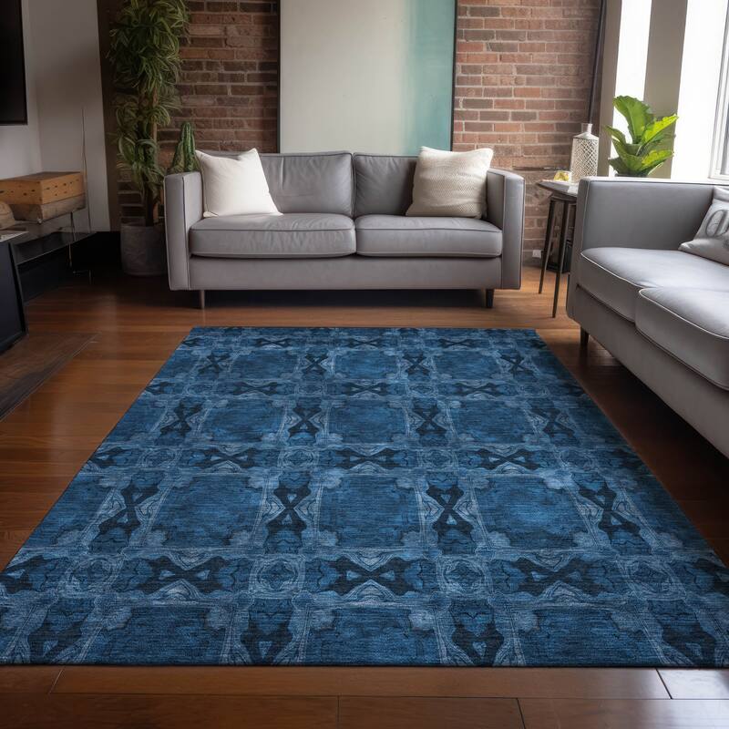 Almix Lush Floral Weather Resistant Versatile Elegance Outdoor Rug