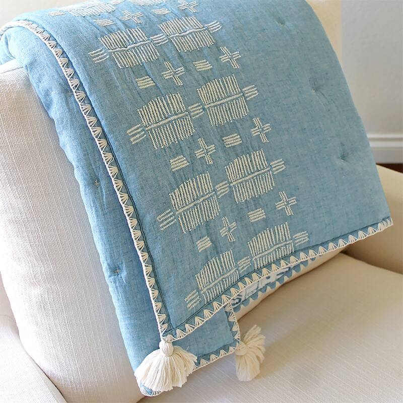 Crane Baby Quilted Blanket