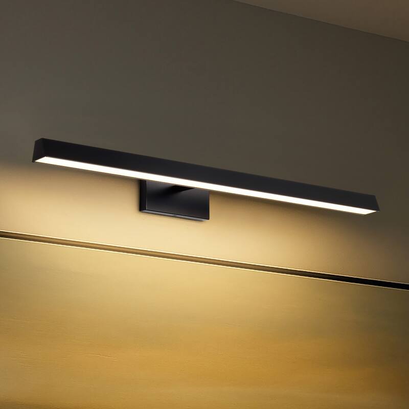 Mila 3 Foot LED Picture Light 3 CCT Selectable Black Finish Acrylic Lens