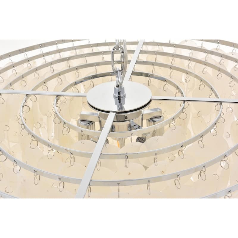 Selene 6 light Brass Pendant