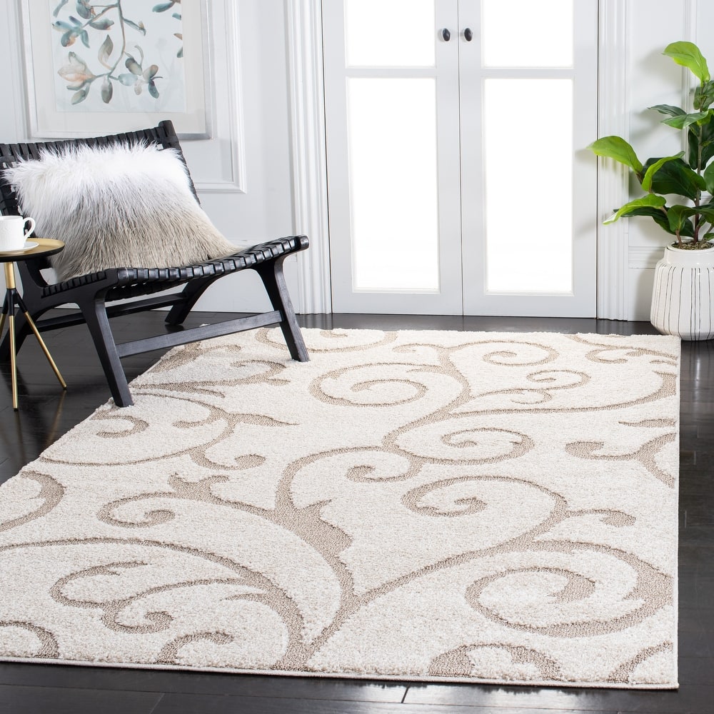 SAFAVIEH Florida Ryung Shag Scroll 1.2-inch Thick Textured Rug