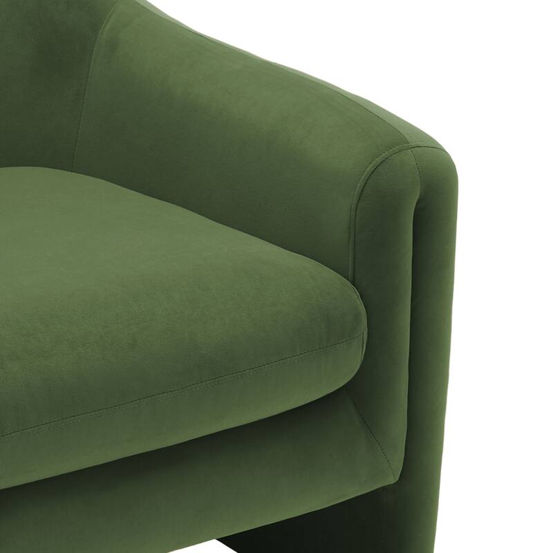 2 Set Modern Upholstered Barrel Accent Chair