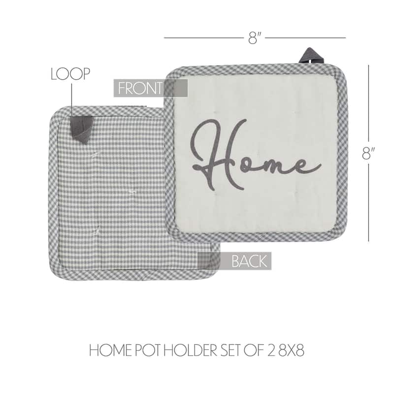 Finders Keepers Home Pot Holder Set of 2 8x8