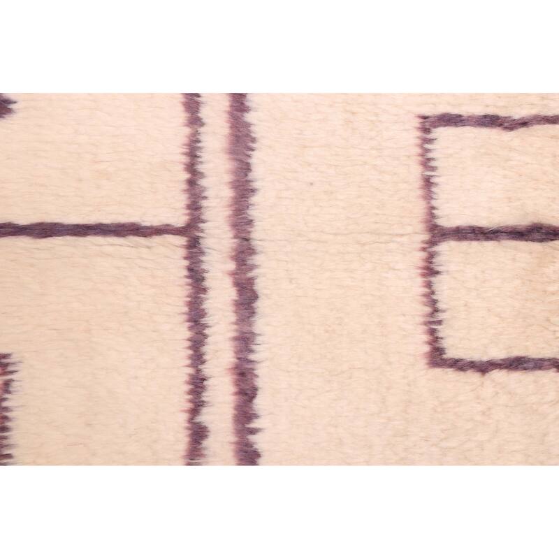 ECARPETGALLERY Hand-knotted Pak Finest Marrakesh Cream Wool Rug - 6'1 x 7'9