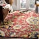 SAFAVIEH Handmade Blossom Nelia Modern Floral Wool Rug - 3' x 5' - Red/Multi