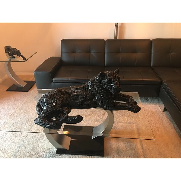 Panther Coffee Table / Retro Negro Panther Mesa De Cafe Con Cargas De Cristal Biselado Ebay : Realistic life size plaster black panther coffee table.