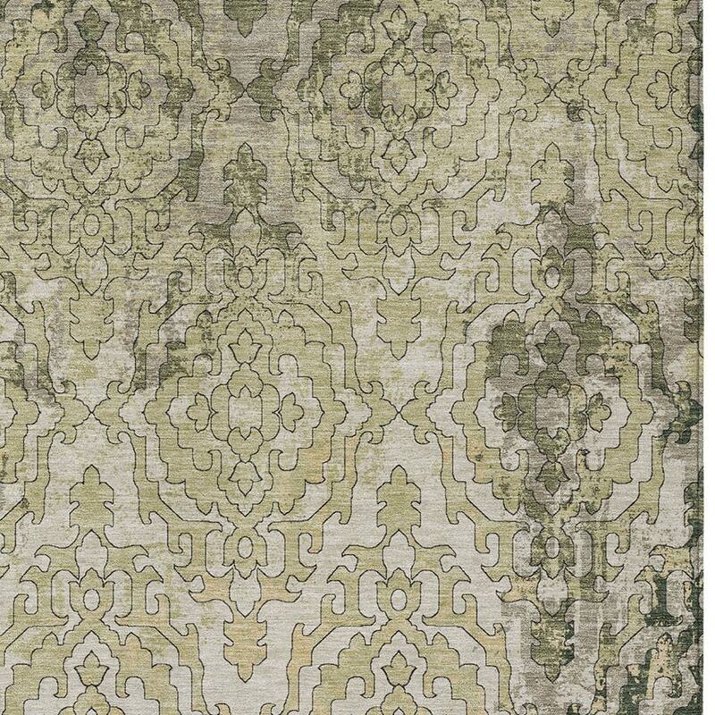 HomeRoots Medallion Transitional Rectangle Outdoor Rug