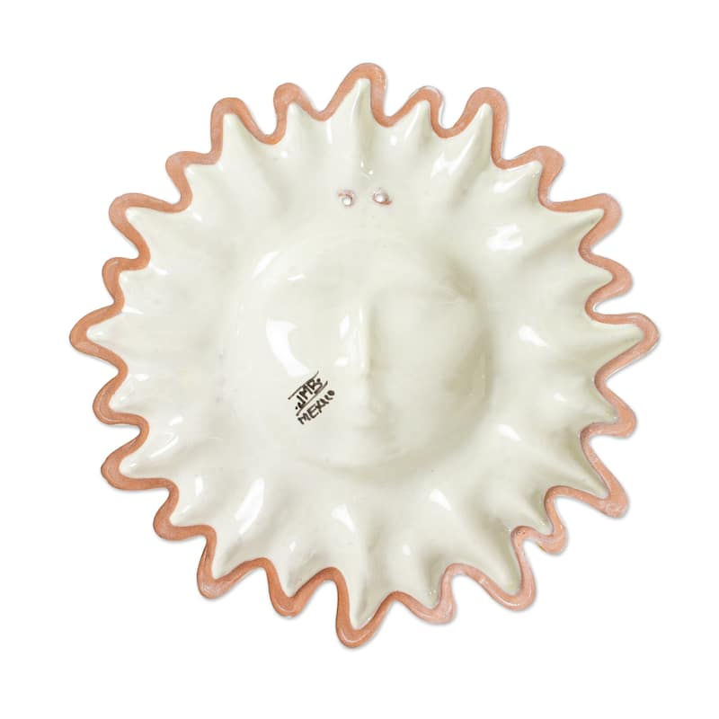 Novica Handmade Glorious Sun Ceramic Wall Accent