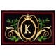 preview thumbnail 7 of 24, SAFAVIEH Handmade Monogram Florea Casual Rug 2'6" x 4' - K - Black/Multi - Rectangle