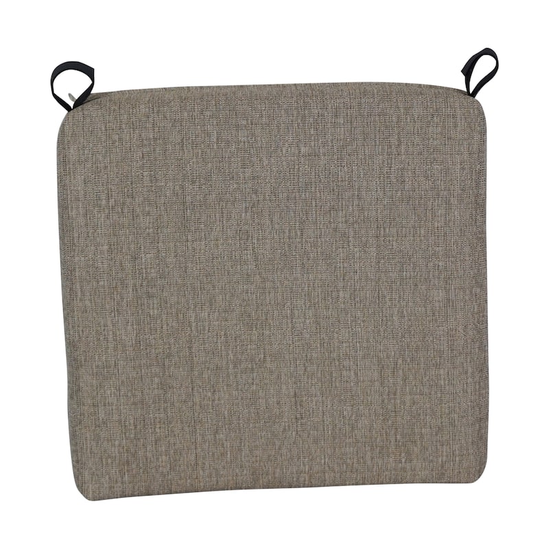 20-inch by 19-inch Premium Woven Olefin Indoor/Outdoor Chair Cushions (Set of 2) - 20 x 19