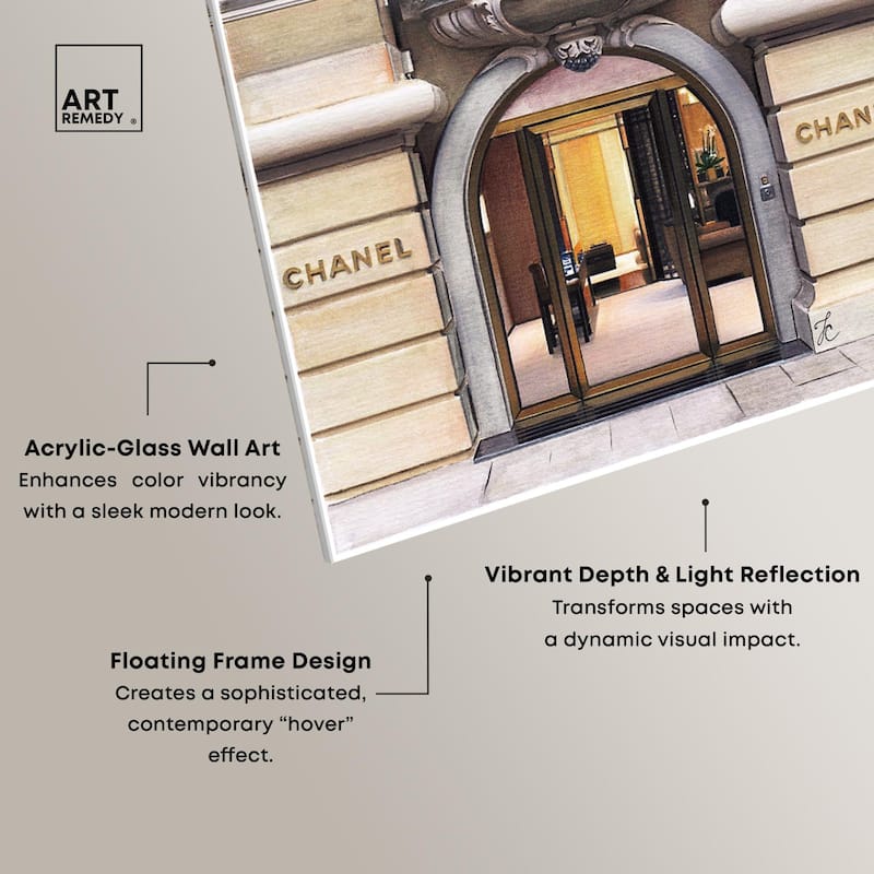 Expensive Store in Paris Acrylic by Art Remedy, Ready to Hang