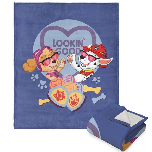 Nickelodeon Paw Patrol Looking Good Silk Touch Sherpa Throw Bed Bath & Beyond 40017128